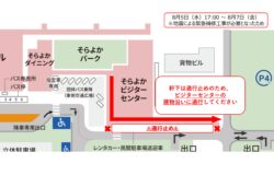 軒下通路 通行止めのお知らせ